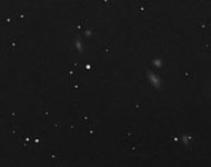 galaxy cluster in large telescope